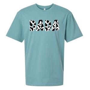 Dada Cow Print Cow Pattern Dad Daddy Father's Day Sueded Cloud Jersey T-Shirt