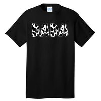 Dada Cow Print Cow Pattern Father's Day Tall T-Shirt