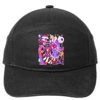 Digital Circus Pomni Funny Ragatha Jax Digitalcircus 7-Panel Snapback Hat