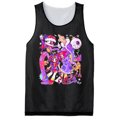 Digital Circus Pomni Funny Ragatha Jax Digitalcircus Mesh Reversible Basketball Jersey Tank