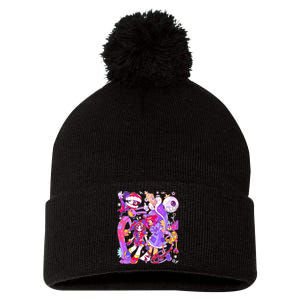 Digital Circus Pomni Funny Ragatha Jax Digitalcircus Pom Pom 12in Knit Beanie