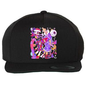 Digital Circus Pomni Funny Ragatha Jax Digitalcircus Wool Snapback Cap