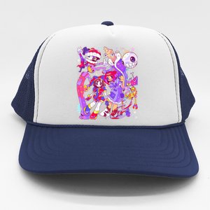 Digital Circus Pomni Funny Ragatha Jax Digitalcircus Trucker Hat