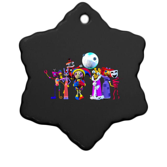 Digital Circus Pomni Funny Ragatha Caine Digitalcircus Funny Design Ceramic Star Ornament