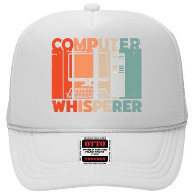 Developer Coder Programming Software Engineer Programmer High Crown Mesh Back Trucker Hat