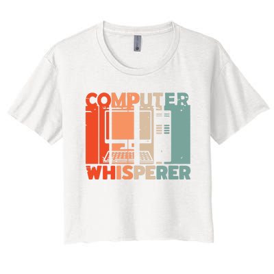 Developer Coder Programming Software Engineer Programmer Women's Crop Top Tee