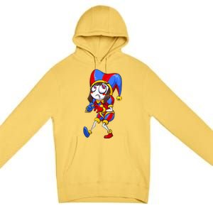 Digital Circus Pomni Horror Characters Digitalcircus Design Premium Pullover Hoodie