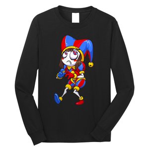 Digital Circus Pomni Horror Characters Digitalcircus Design Long Sleeve Shirt