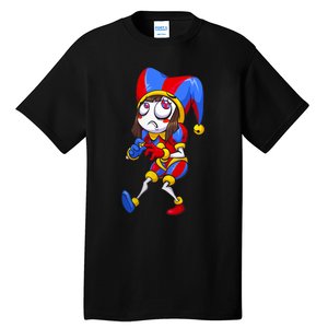 Digital Circus Pomni Horror Characters Digitalcircus Design Tall T-Shirt