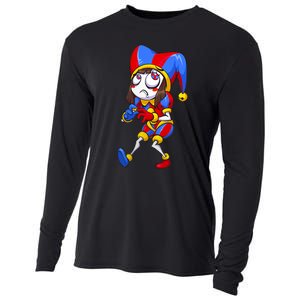 Digital Circus Pomni Horror Characters Digitalcircus Design Cooling Performance Long Sleeve Crew