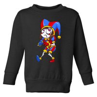 Digital Circus Pomni Horror Characters Digitalcircus Design Toddler Sweatshirt