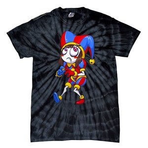 Digital Circus Pomni Horror Characters Digitalcircus Design Tie-Dye T-Shirt