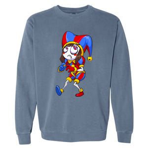 Digital Circus Pomni Horror Characters Digitalcircus Design Garment-Dyed Sweatshirt