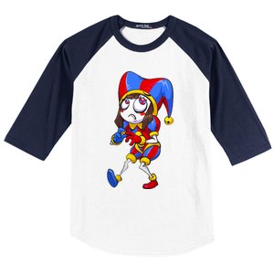 Digital Circus Pomni Horror Characters Digitalcircus Design Baseball Sleeve Shirt