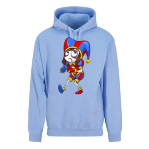 Digital Circus Pomni Horror Characters Digitalcircus Design Unisex Surf Hoodie