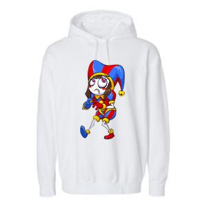 Digital Circus Pomni Horror Characters Digitalcircus Design Garment-Dyed Fleece Hoodie