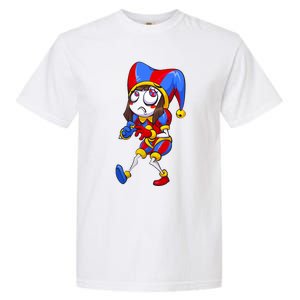 Digital Circus Pomni Horror Characters Digitalcircus Design Garment-Dyed Heavyweight T-Shirt