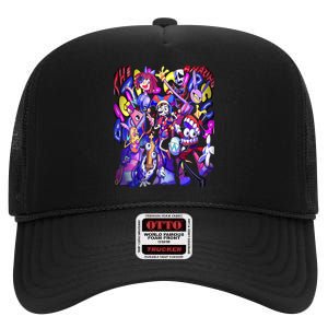 Digital Circus Pomni Cute Ragatha Jax Digitalcircus High Crown Mesh Back Trucker Hat