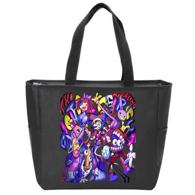 Digital Circus Pomni Cute Ragatha Jax Digitalcircus Zip Tote Bag