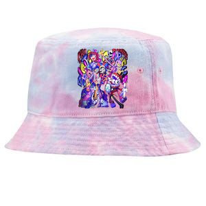 Digital Circus Pomni Cute Ragatha Jax Digitalcircus Tie-Dyed Bucket Hat