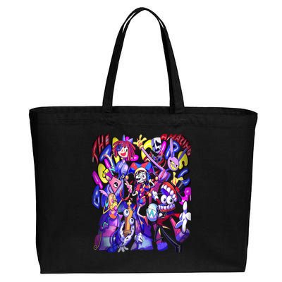 Digital Circus Pomni Cute Ragatha Jax Digitalcircus Cotton Canvas Jumbo Tote