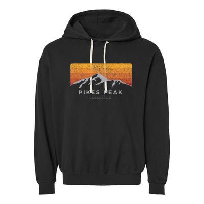 Distressed Colorado Pikes Peak Summer Edition Garment-Dyed Fleece Hoodie