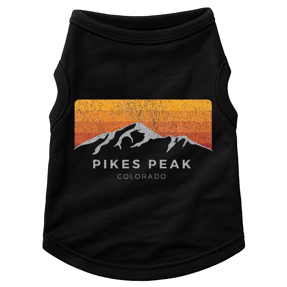 Distressed Colorado Pikes Peak Summer Edition Doggie Tank