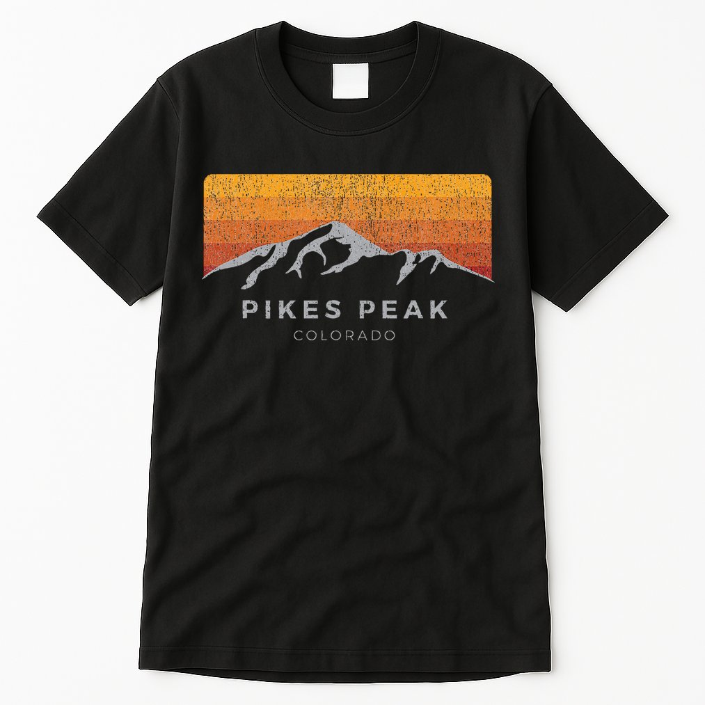 Distressed Colorado Pikes Peak Summer Edition Tall T-Shirt