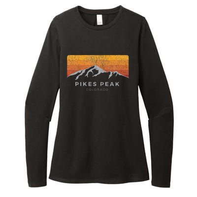 Distressed Colorado Pikes Peak Summer Edition Womens CVC Long Sleeve Shirt