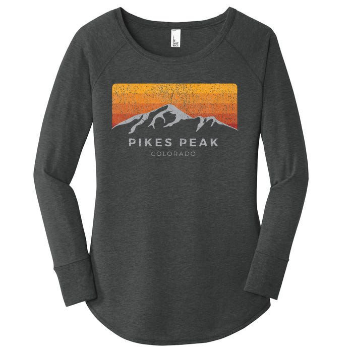 Distressed Colorado Pikes Peak Summer Edition Women's Perfect Tri Tunic Long Sleeve Shirt