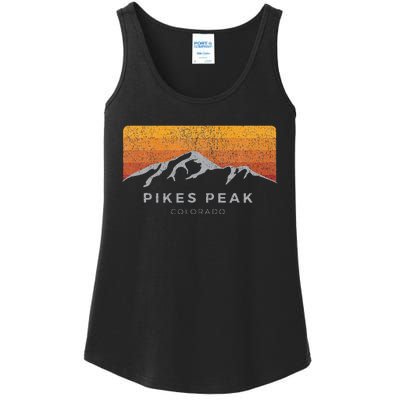 Distressed Colorado Pikes Peak Summer Edition Ladies Essential Tank