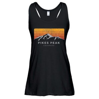 Distressed Colorado Pikes Peak Summer Edition Ladies Essential Flowy Tank