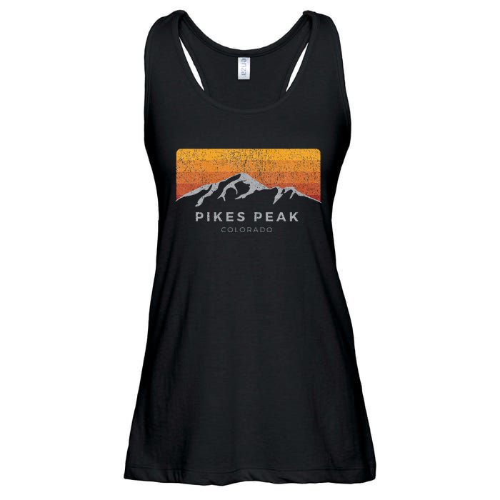 Distressed Colorado Pikes Peak Summer Edition Ladies Essential Flowy Tank