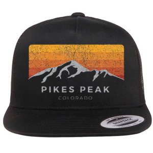 Distressed Colorado Pikes Peak Summer Edition Flat Bill Trucker Hat