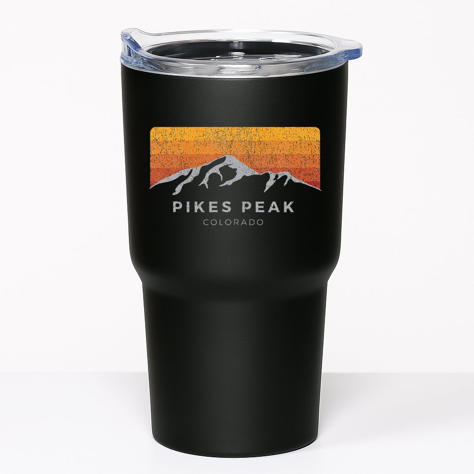 Distressed Colorado Pikes Peak Summer Edition Tumbler