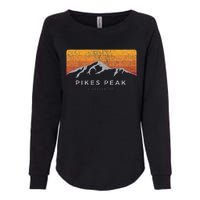 Distressed Colorado Pikes Peak Summer Edition Womens California Wash Sweatshirt