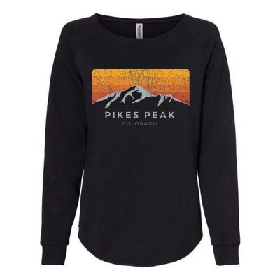 Distressed Colorado Pikes Peak Summer Edition Womens California Wash Sweatshirt