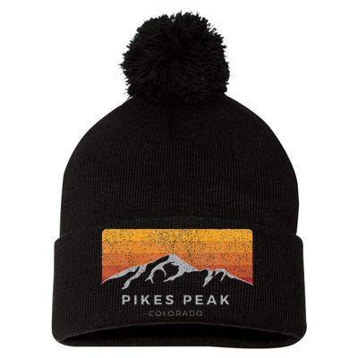 Distressed Colorado Pikes Peak Summer Edition Pom Pom 12in Knit Beanie