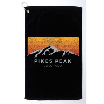 Distressed Colorado Pikes Peak Summer Edition Golf Towel