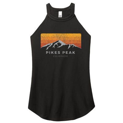 Distressed Colorado Pikes Peak Summer Edition Women's Perfect Tri Rocker Tank