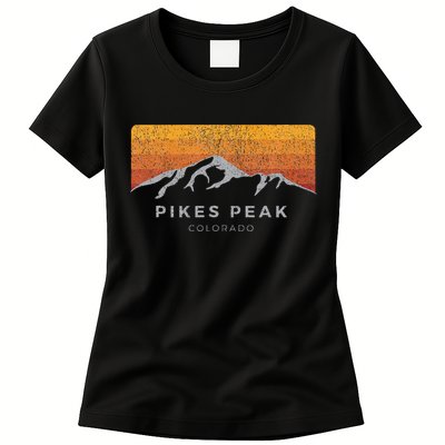 Distressed Colorado Pikes Peak Summer Edition Womens T-Shirt
