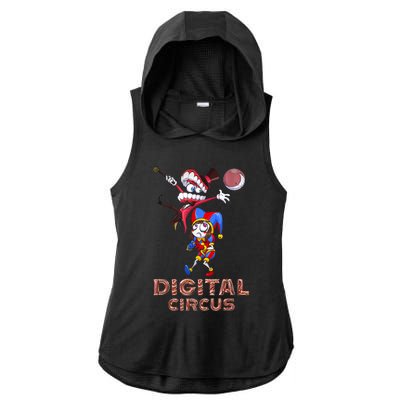 Digital Circus Pomni Funny Ragatha Jax Digitalcircus Ladies PosiCharge Tri-Blend Wicking Draft Hoodie Tank