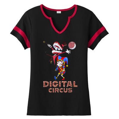 Digital Circus Pomni Funny Ragatha Jax Digitalcircus Ladies Halftime Notch Neck Tee