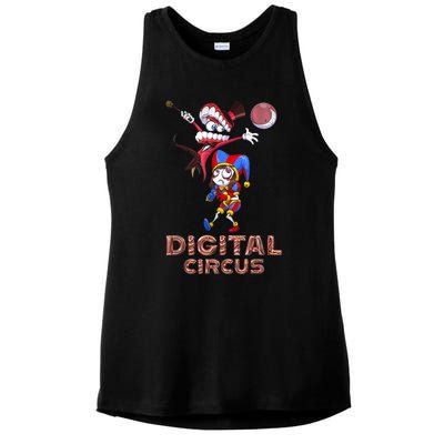 Digital Circus Pomni Funny Ragatha Jax Digitalcircus Ladies PosiCharge Tri-Blend Wicking Tank