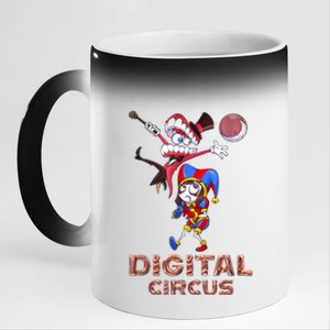 Digital Circus Pomni Funny Ragatha Jax Digitalcircus 11oz Black Color Changing Mug