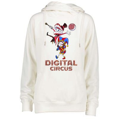 Digital Circus Pomni Funny Ragatha Jax Digitalcircus Womens Funnel Neck Pullover Hood