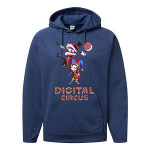 Digital Circus Pomni Funny Ragatha Jax Digitalcircus Performance Fleece Hoodie