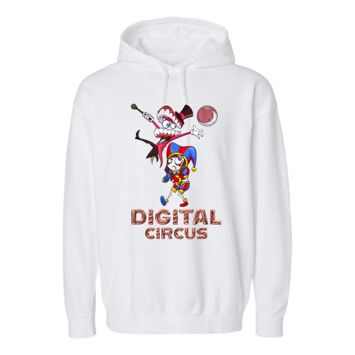 Digital Circus Pomni Funny Ragatha Jax Digitalcircus Garment-Dyed Fleece Hoodie