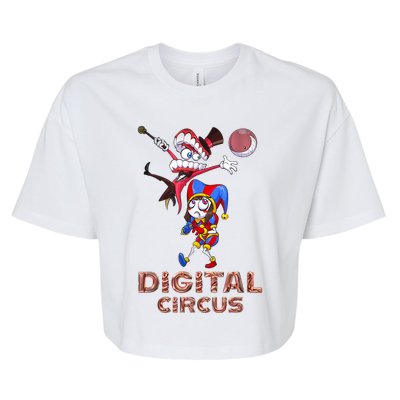 Digital Circus Pomni Funny Ragatha Jax Digitalcircus Bella+Canvas Jersey Crop Tee