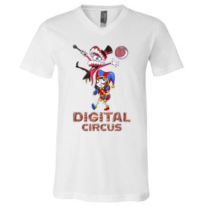 Digital Circus Pomni Funny Ragatha Jax Digitalcircus V-Neck T-Shirt